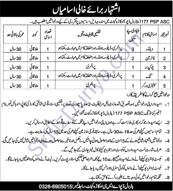 Pakistan Army Jobs 2026 — Welder, Fireman — Official Newspaper Advertisement | SkillzDunya