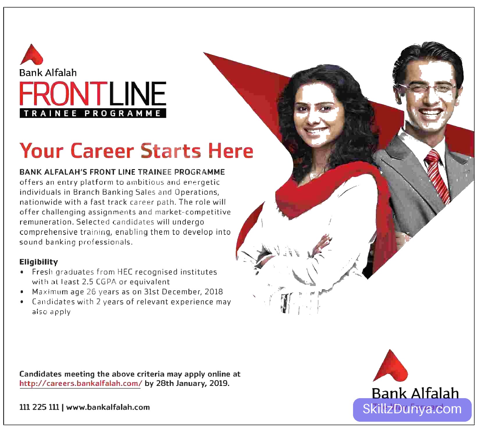 Bank Alafalah Jobs 2026 2026 — Official Newspaper Advertisement | SkillzDunya