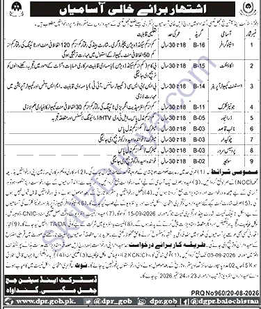 District and Session Court (SESSIONCOURTS) Jhal Magsi Gandawah Jobs 2026 — Other, Assistant Computer Operator & 4 More Posts — Official Newspaper Advertisement | SkillzDunya