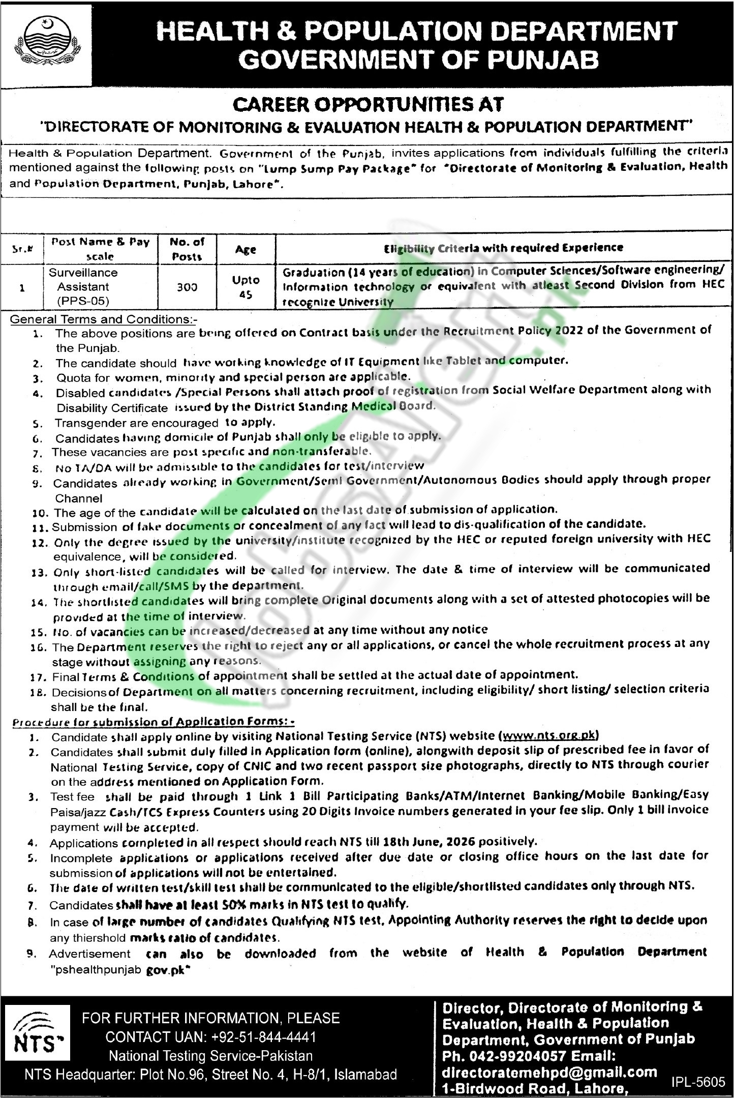 Health Department Jobs 2026 — BACK 2026 — Official Newspaper Advertisement | SkillzDunya