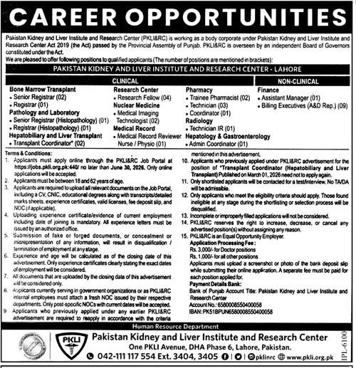 Jobsdetail Pkli — Jobsdetail Pkli Jobs 2026 — Billing Executives, Research Fellow, Technician Pakistan