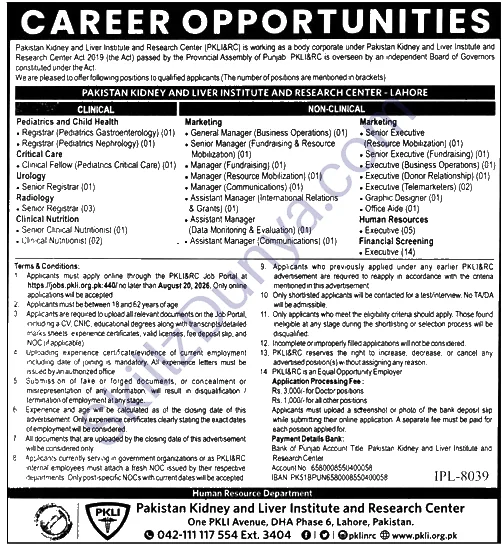 PKLI Jobs 2026 — Clinical, Non-Clinical — Official Newspaper Advertisement | SkillzDunya