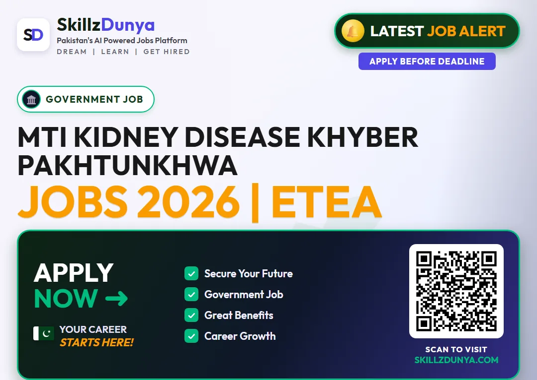 Mti Kidney Disease — MTI Kidney Disease Khyber Pakhtunkhwa Jobs 2026 | ETEA Pakistan