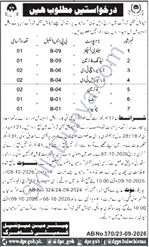 Municipal Committee Shahreg — Municipal Committee Shahreg Shahrag Jobs 2026 — Driver HTV, Driver LTV & 5 More Posts Pakistan