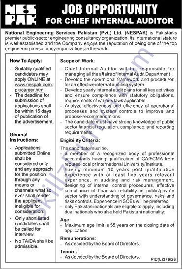 National Engineering Services Jobs 2026 — Official Newspaper Advertisement | SkillzDunya