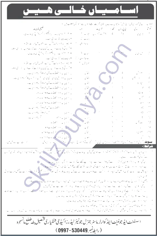 Pak Army Mansehra Jobs 2026 — Sanitary Patrol, Draftsman, Fitter Pipe — Official Newspaper Advertisement | SkillzDunya