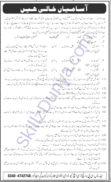 Pakistan Army Jobs 2026 — Storeman, Cook Unit, Sanitary Workers — Official Newspaper Advertisement | SkillzDunya