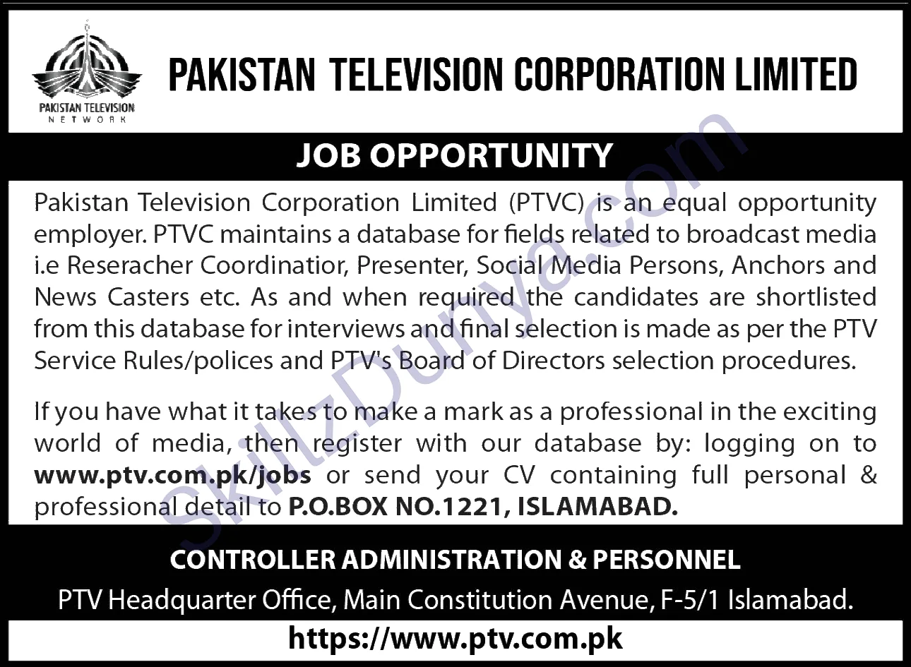 Water and Power Development Authority (WAPDA) Jobs 2026 — Mangla Water — Official Newspaper Advertisement | SkillzDunya